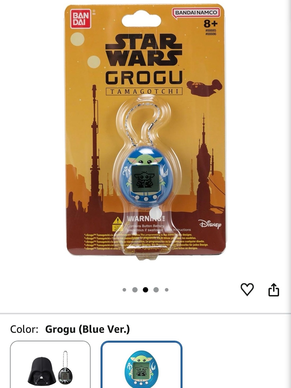 Tamagotchi Nano x Star Wars - Grogu Tamagotchi Blue and r2d2